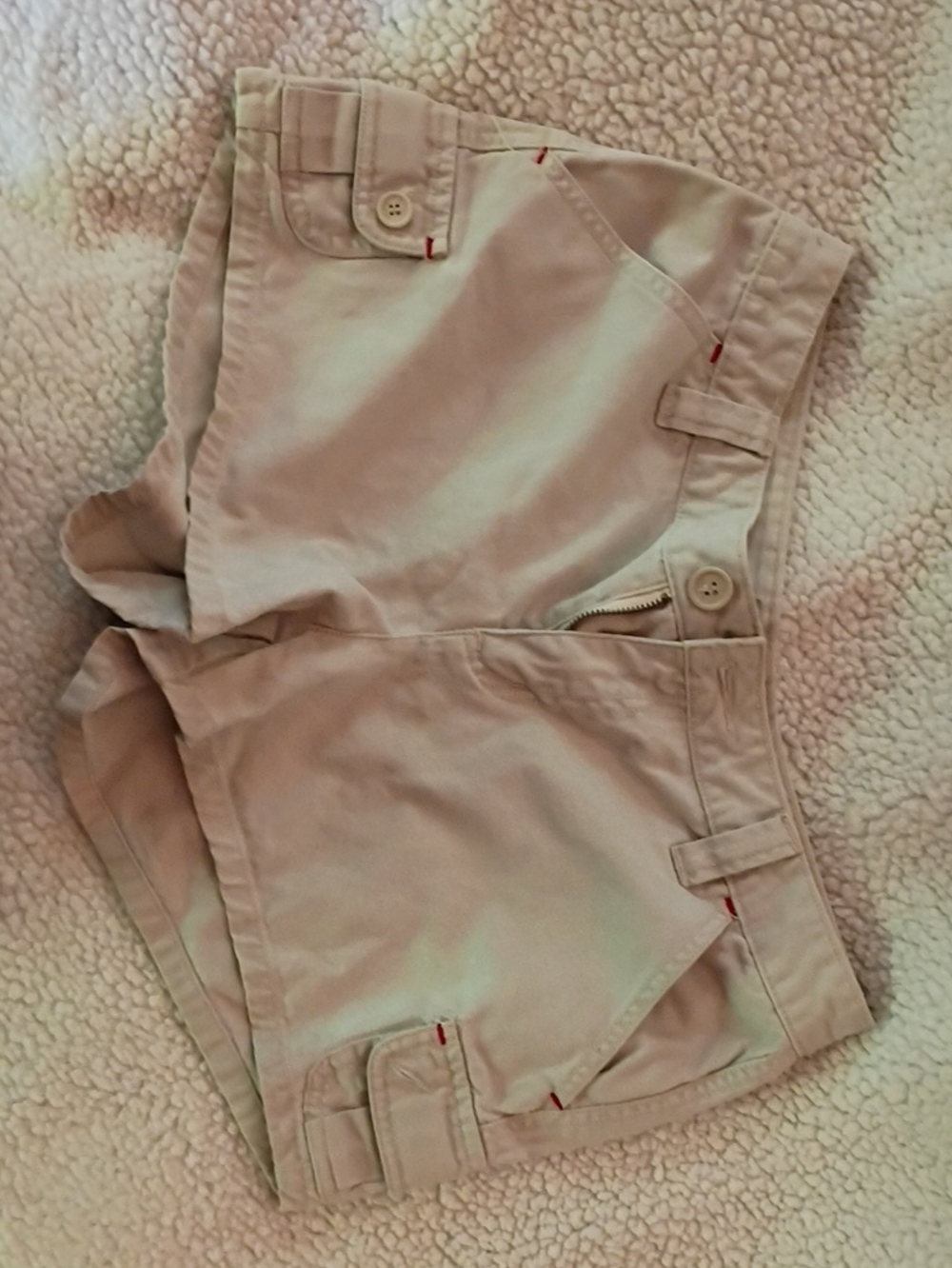 Aeropostale Women's Light Beige Cargo Shorts